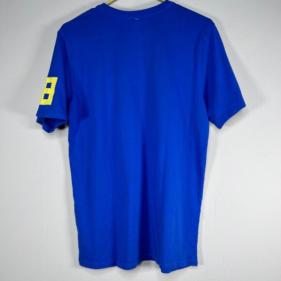 The Nike Tee Shirt Men's Medium Crew Neck Athletic Cut Blue Sportswear Club 1972 - Picture 2 of 10